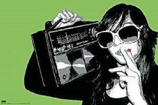 STEEZ ~ BOOM BOX GIRL JOINT 24x36 ART POSTER ~ NEW ROLLED! Cheap