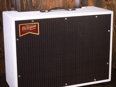 Benson Bellringer 1x12  Combo White Tolex, Oxblood Grille For Cheap