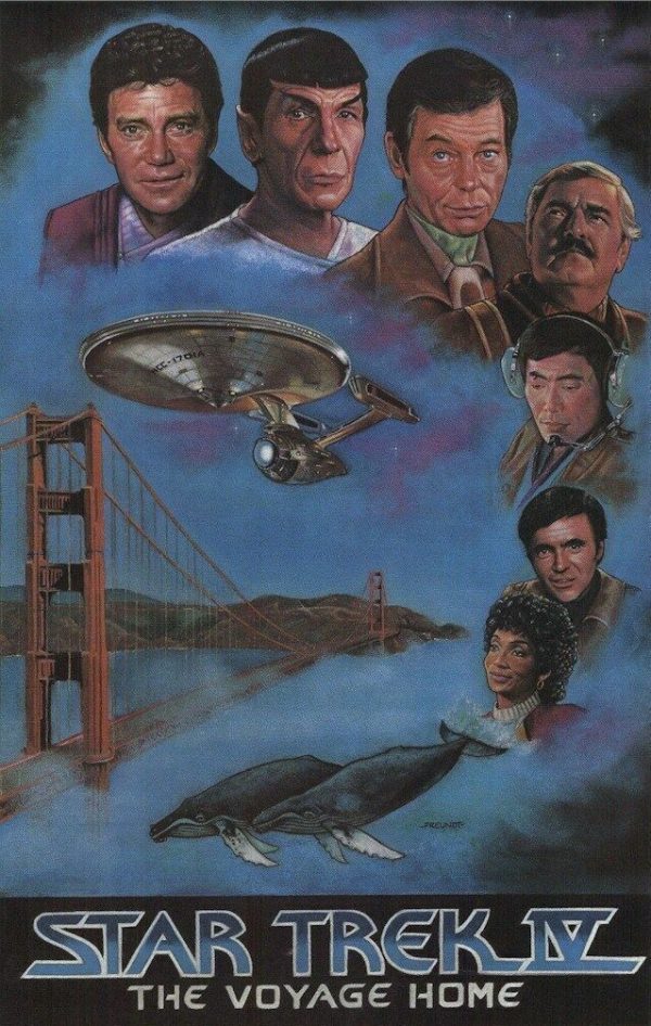 STAR TREK IV ~ VOYAGE HOME GOLDEN GATE 18x28 MOVIE POSTER William Shatner Nimoy Fashion