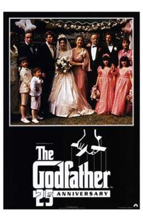 The Godfather ~ 25th Anniv. ~ 27x40 SINGLE SIDED REPRINT MOVIE POSTER For Discount