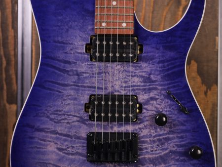 Ibanez RG421QM Cerulean Blue Burst Online now