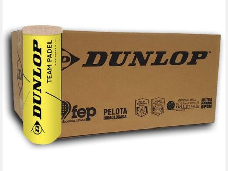 Dunlop Team Padel Ballen (24 blikken x 3 stuks) Sale