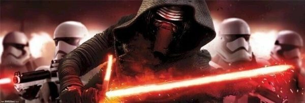 STAR WARS THE FORCE AWAKENS ~ KYLO REN ATTACK ~ 21x62 DOOR SIZE POSTER For Cheap