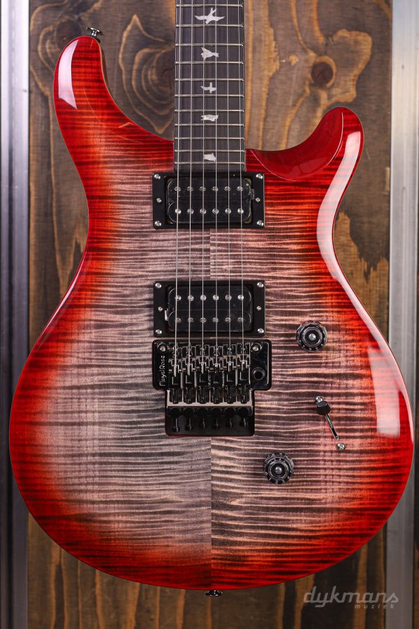 PRS SE Custom 24  Floyd  Charcoal Cherry Burst Online Hot Sale