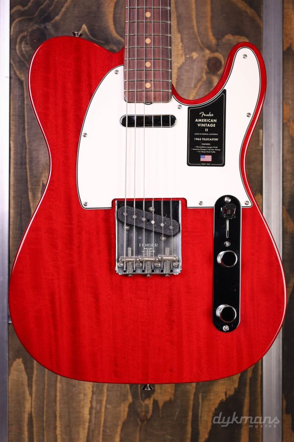 Fender American Vintage II Telecaster  63 Trans Red Online Sale