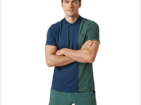 Björn Borg Ace Block Polo Green Blue Hot on Sale