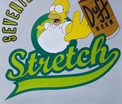 THE SIMPSONS ~ HOMER 7 INNING STRETCH 22x34 CARTOON POSTER Matt Groenig Beer TV For Cheap