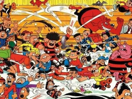 THE BEANO POSTER ~ FIGHTING CAST 24x36 Cartoon Comic Strip Hot on Sale