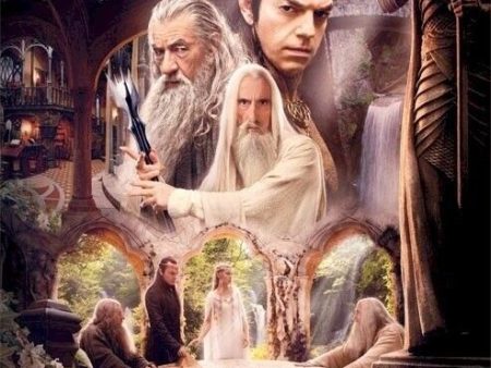 THE HOBBIT UNEXPECTED JOURNEY ~ RIVENDELL CAST 22x34 MOVIE POSTER ! Ian McKellen Online Sale