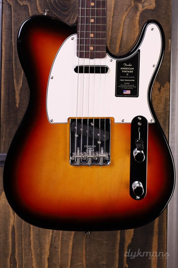 Fender American Vintage II  63 Telecaster 3-Tone Sunburst Online Sale