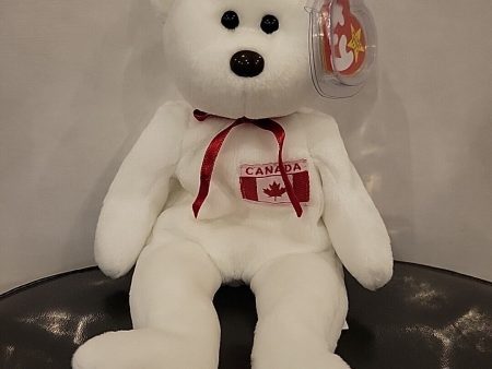 Ty Maple The Canadian Flag Bear Beanie Baby 1996 Canada Online now