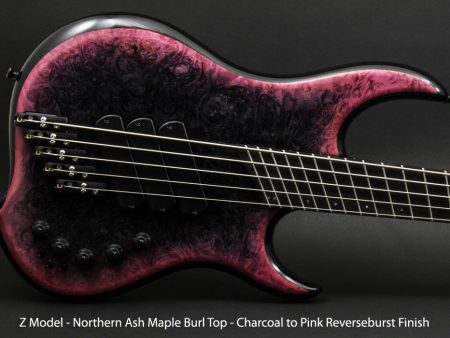 Dingwall Custom Shop Z3X-5 Buckeye Burl Black to Pink Reverse Burst PRE-ORDER! Discount