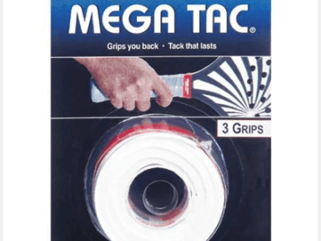 Tourna overgrips Mega Tac Wit (3 stuks) Fashion