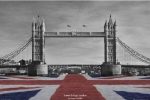 TANYA CHALKIN ~ TOWER BRIDGE 24x36 PHOTOGRAPHY POSTER Union Jack NEW ROLLED! For Cheap