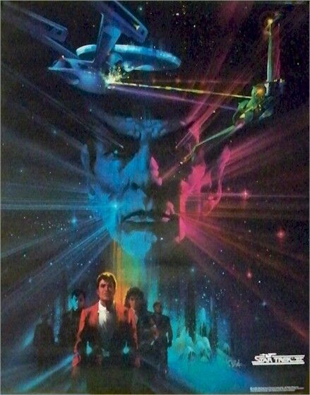 STAR TREK III ~ SEARCH FOR SPOCK ~ 22x28 VINTAGE MOVIE POSTER  BOB PEAK ART Hot on Sale