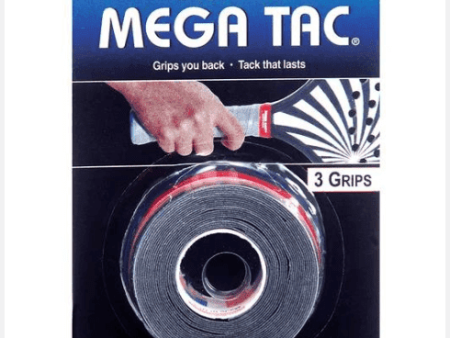 Tourna overgrips Mega Tac Zwart (3 stuks) Online Hot Sale