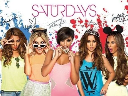 THE SATURDAYS ~ SPLATTER 24x36 MUSIC POSTER Una Mollie Frankie Vanessa Rochelle For Cheap