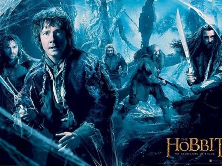 THE HOBBIT MOVIE POSTER ~ WEB 24x36 Desolation Of Smaug Bilbo Thorin Dwalin Kili Supply