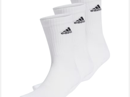 Adidas Crew Socks White (3 Paar) Sale