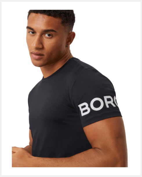 Björn Borg T-shirt Black For Cheap