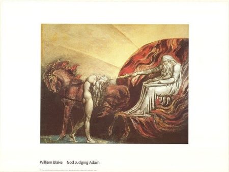 WILLIAM BLAKE ~ GOD JUDGING ADAM 24x32 FINE ART POSTER Print For Discount