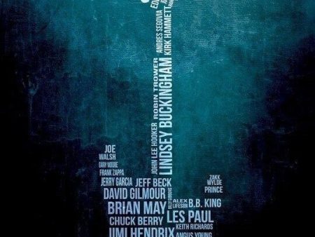 GUITAR POSTER ~ THE BEST NAMES ~24x36 Music Jimi Hendrix Jimmy Page Randy Rhoads Online Hot Sale