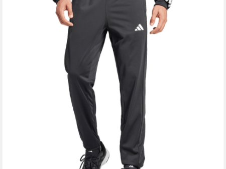 Adidas Pants 3-Stripes Knitted Black Hot on Sale