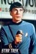 STAR TREK TOS ~ SPOCK WITH PHASER 24x36 TV POSTER Original Series Leonard Nimoy For Discount