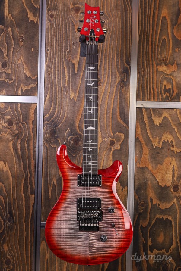 PRS SE Custom 24  Floyd  Charcoal Cherry Burst Online Hot Sale