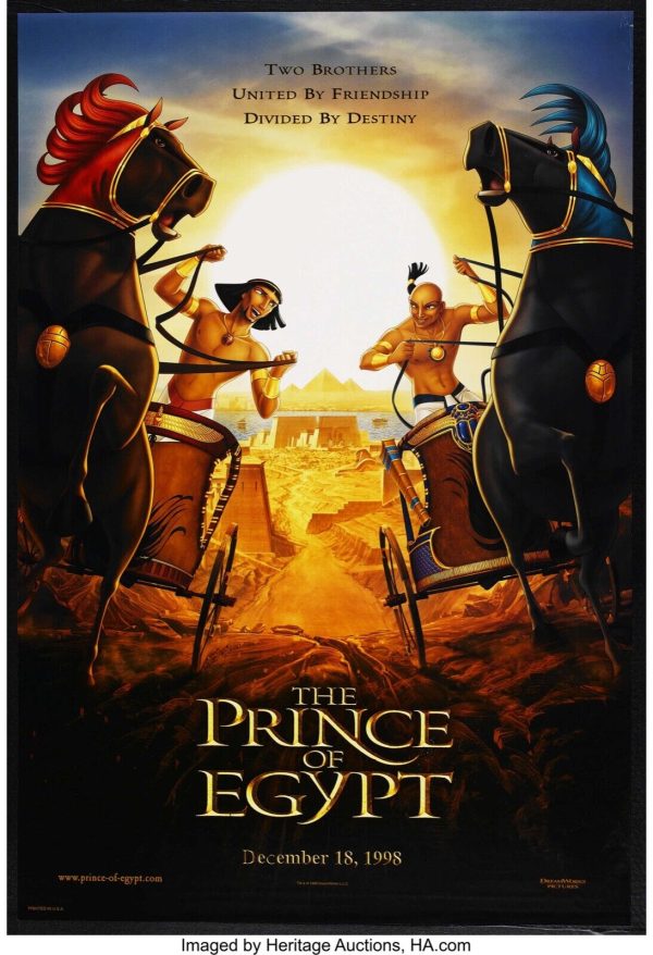 The Prince of Egypt ~ Chariots ~ 27x40 SINGLE SIDED REPRINT MOVIE POSTER For Sale