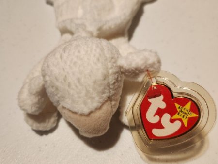 Ty Beanie Baby Fleece The Lamb Retired Mint Con. With P.V.C Pellets & Tag Errors Online now