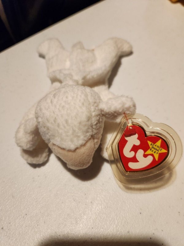 Ty Beanie Baby Fleece The Lamb Retired Mint Con. With P.V.C Pellets & Tag Errors Online now