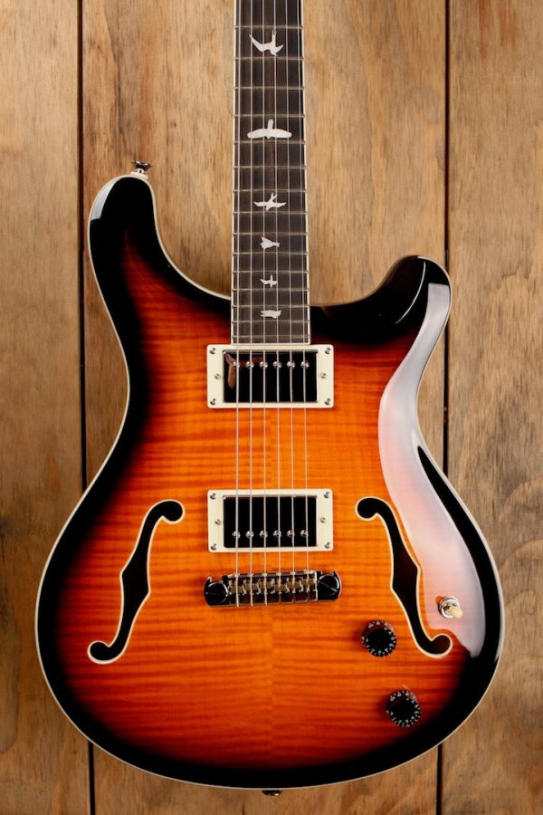 2020 PRS SE Hollowbody II Tri-Colour Sunburst For Cheap